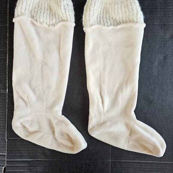 Original Hunter Women’s Fleece Ivory Cream Boot Socks Size Medium 5-7 , 1-Pair - Picture 7 of 7